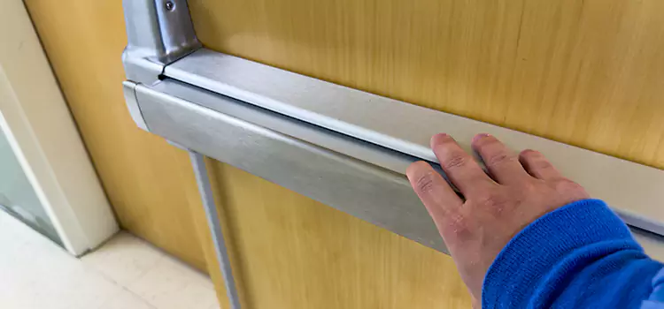 Installing a Push Bar on a Door Oswego